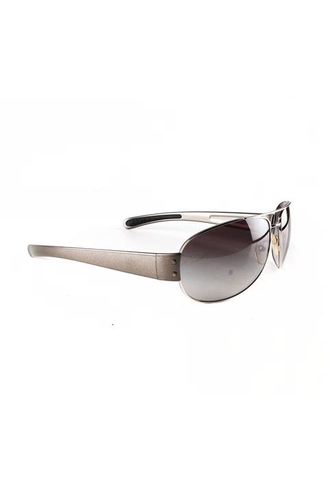 Prada Prada SPS 52G Men Aviator Sunglasses Grey/Silver, 